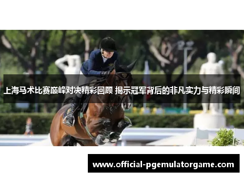 上海马术比赛巅峰对决精彩回顾 揭示冠军背后的非凡实力与精彩瞬间