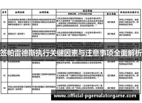 签帕雷德斯执行关键因素与注意事项全面解析